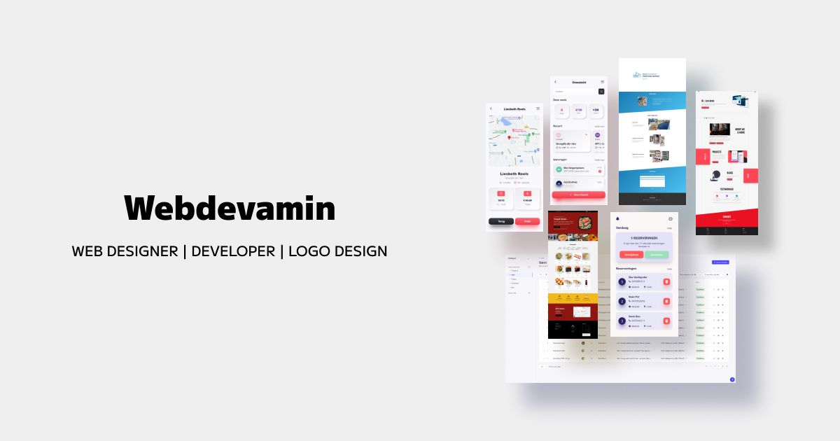 Web Design & Developer from Belgium | Webdevamin